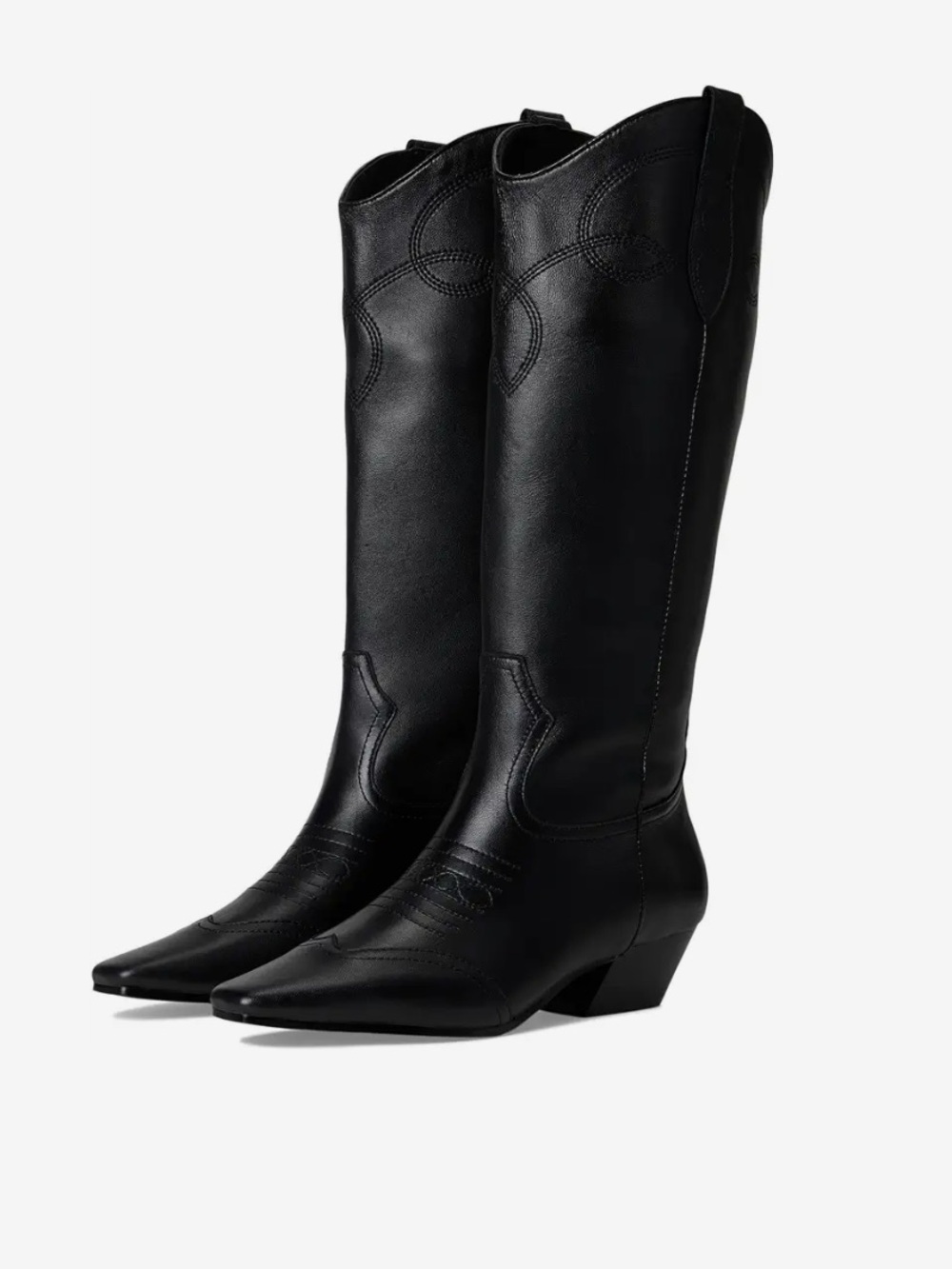 Steve Madden NWT Dollie Cowboy heeled western black Boots 9.5